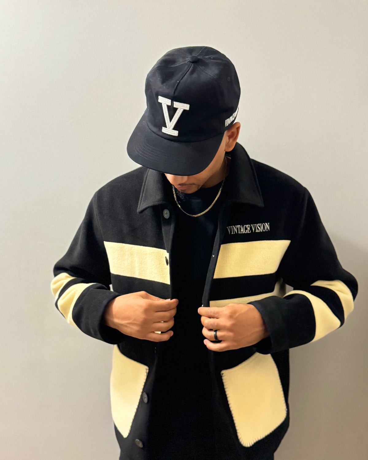 The Creators Stripe Jacket (Black/Cream)